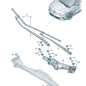 14G955425 14G955426 雨刮片主驾驶和副驾驶适用于大众ID7