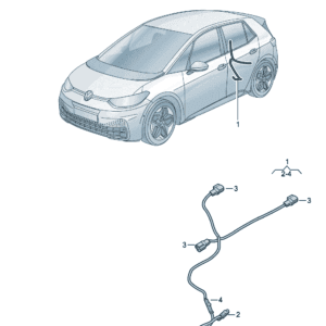 14G971365 线束座椅槽适用于大众ID7