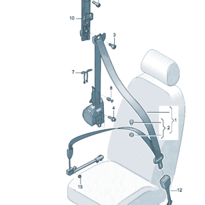 12G857705 12G857706 安全带适用于大众ID6
