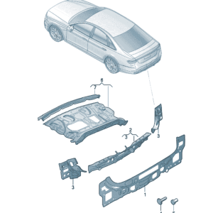 4KG813307 后部端板适用于奥迪A7L