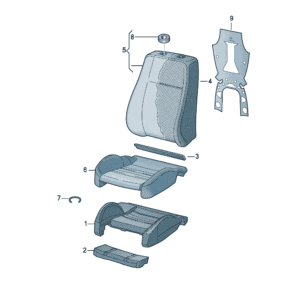 89G881361 座垫 适用于 奥迪 Q4e tron