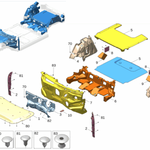 6600142907 机舱盖隔音垫适用于极氪001