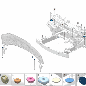 8888006329 橡胶堵塞 D16 适用于极氪009