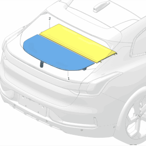 8889663607BA0 遮物帘 适用于极氪001