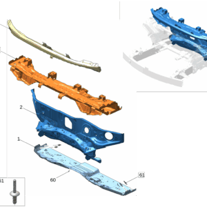 8890522676C15 前围下板适用于极氪009