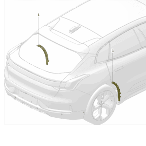 8890924187 8890924179 后轮眉 适用于极氪001