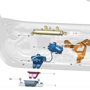 8891498405 尾门锁扣 适用于极氪001