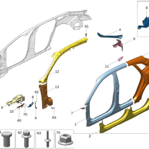 8892480603C15 侧围外板前部适用于极氪001