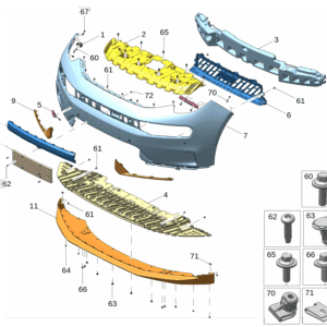 8892500363C16 前保险杠上本体 适用于极氪001