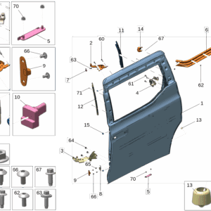 8894236806C15 8894235742C15 滑移门 左 滑移门 右适用于极氪009