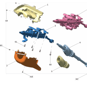 8890576740LA2 上转向柱装饰罩 适用于极氪009