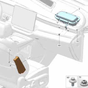 8890586338 乘客侧安全气囊 适用于极氪009