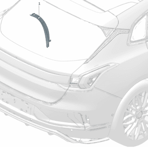 8890924187 后轮眉 右 适用于极氪7x