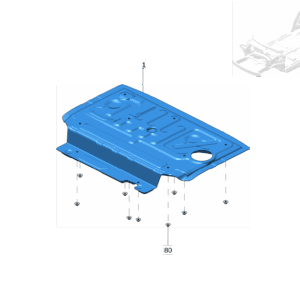 8890619347 后地板隔热罩 适用于极氪X