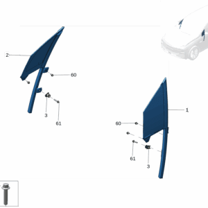 8892669669 前角窗玻璃 左 适用于极氪X