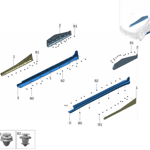8892909199B03 前防擦条饰板 左 适用于极氪X
