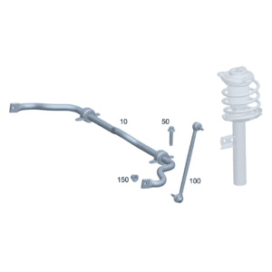 A2433204700 管状扭杆 带轴承前部 适用于奔驰EQA 260