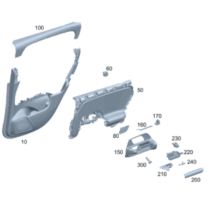 A24773013039051 基础托架 左侧车门饰板 适用于奔驰EQA 260