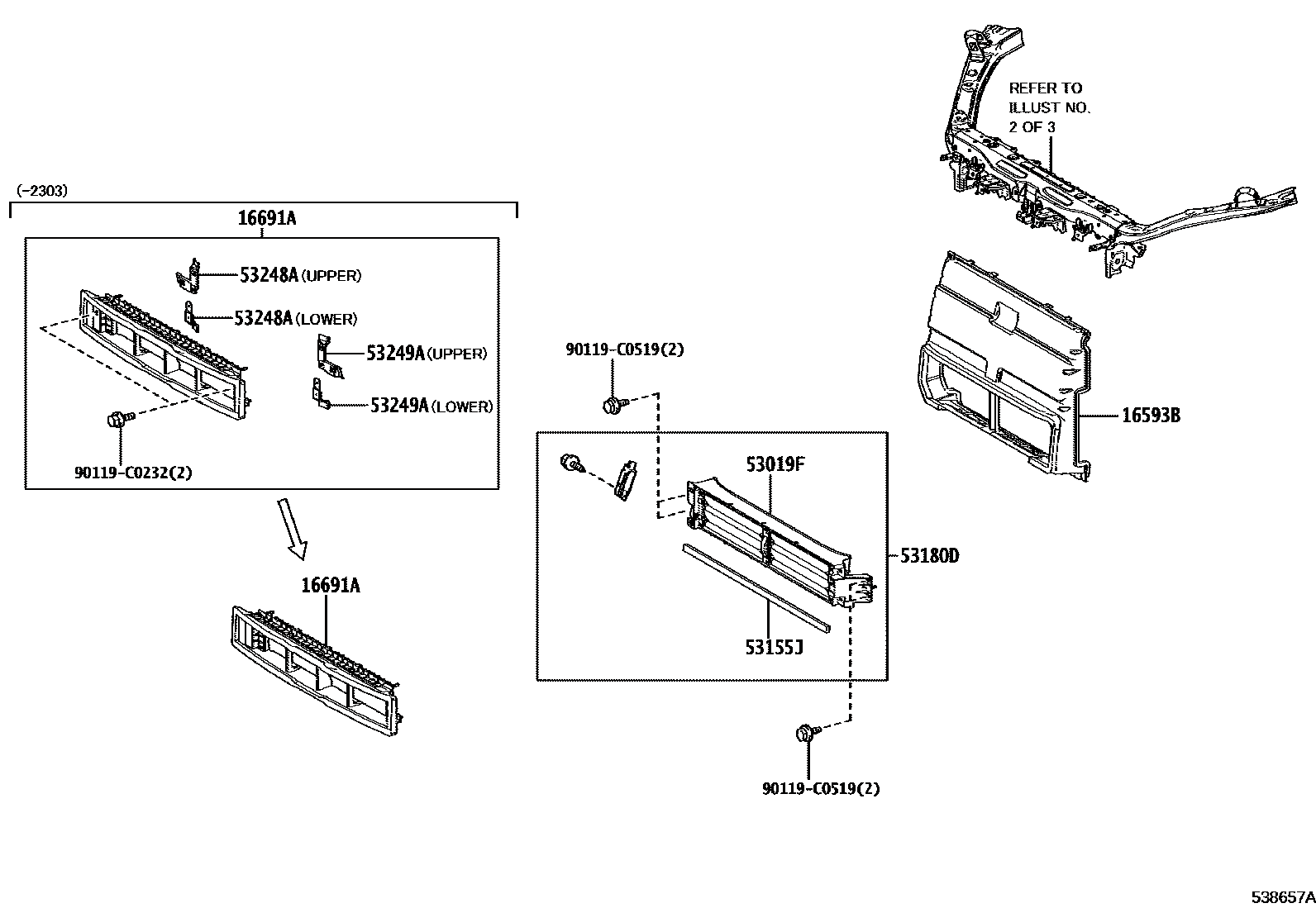 Toyota 165930Z050 parts diagram
