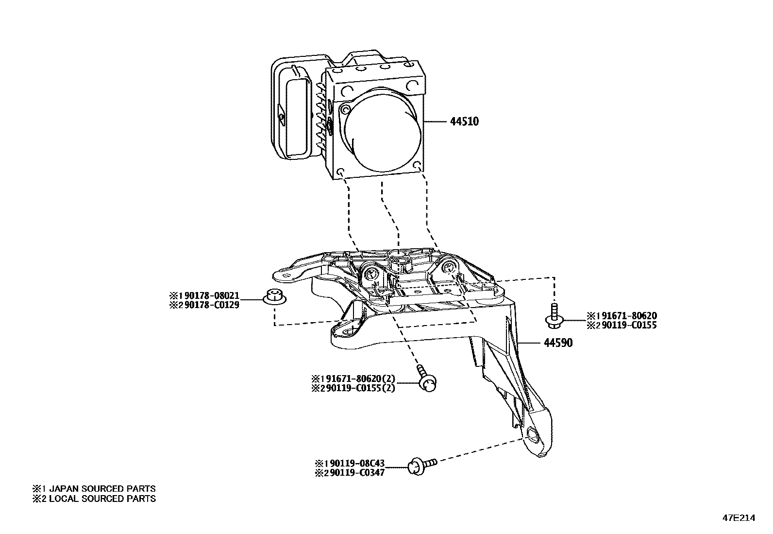 Toyota 4405003010 parts diagram