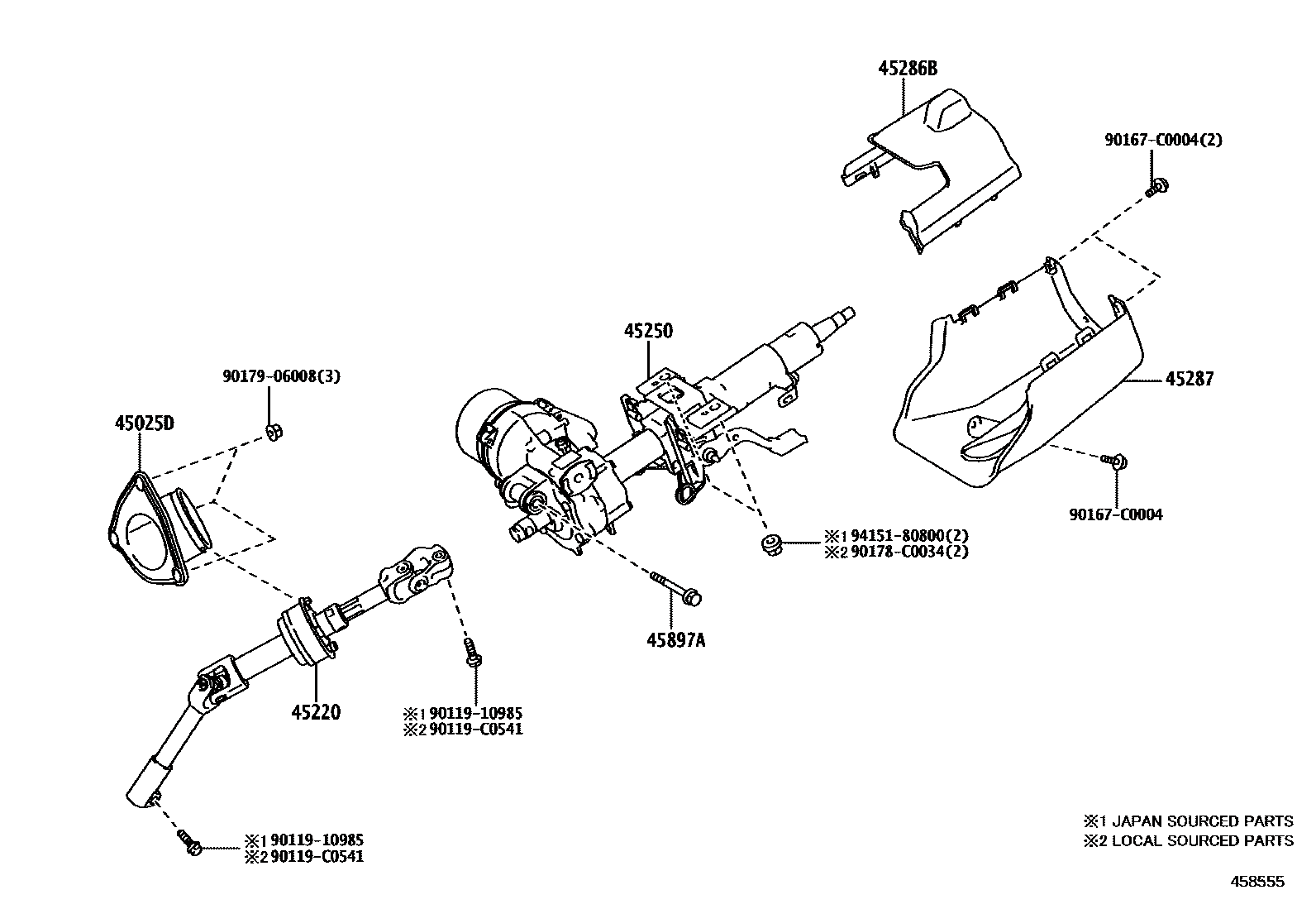 Toyota 4502503010 parts diagram