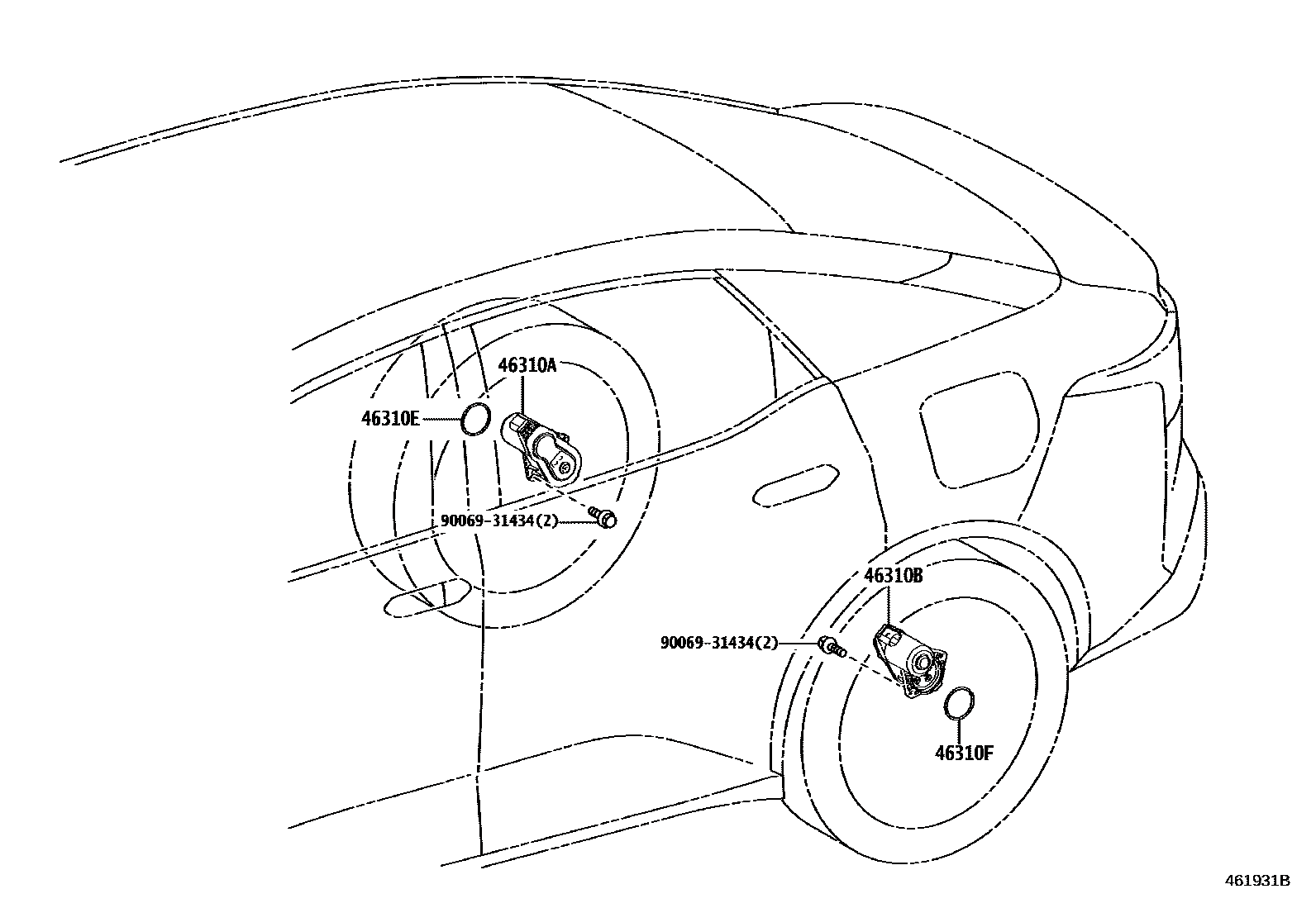 Toyota 4631003010 parts diagram