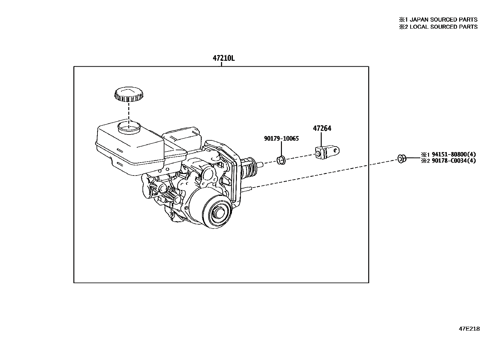 Toyota 4705003010 parts diagram