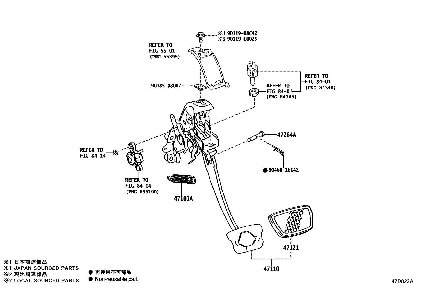 Toyota 471100R191 parts diagram