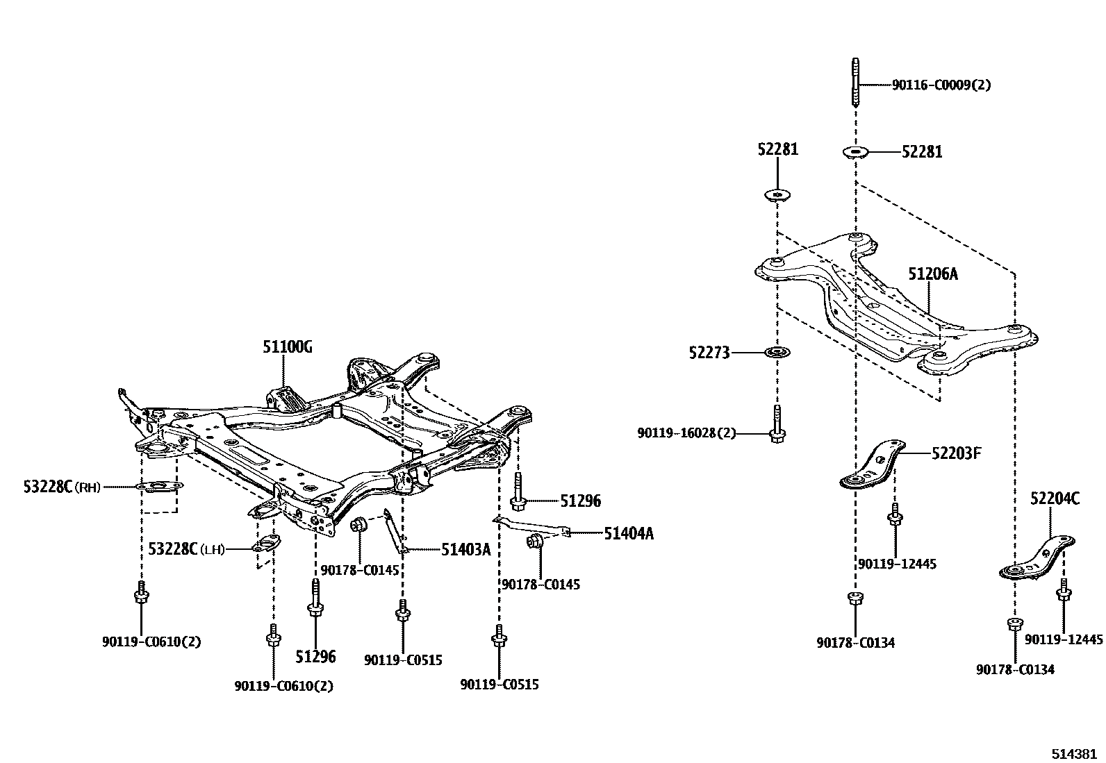 Toyota 5110003010 parts diagram
