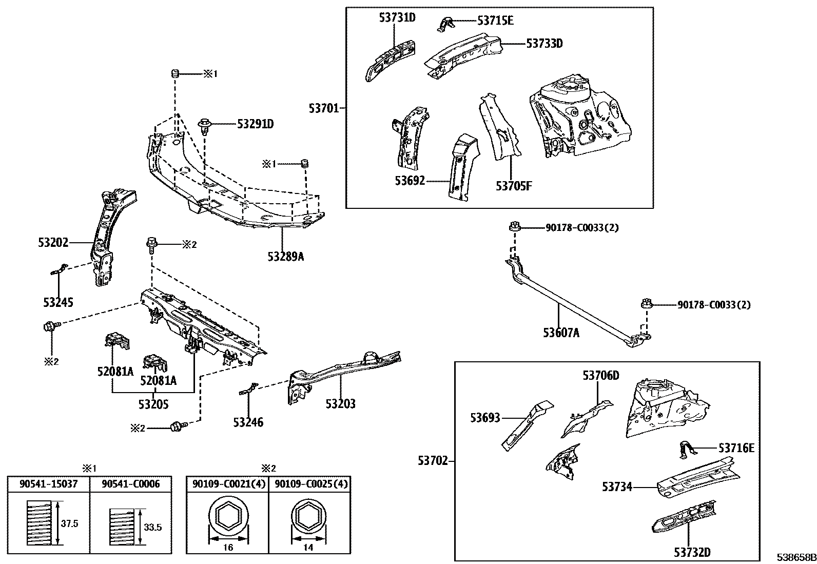 Toyota 5208103020 parts diagram