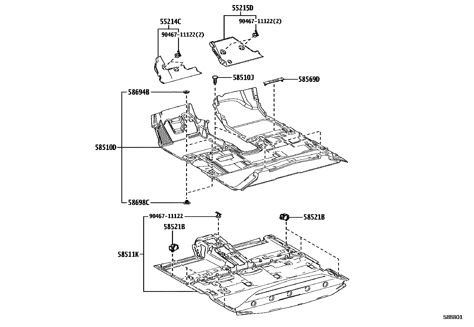 Toyota 5521403020 parts diagram