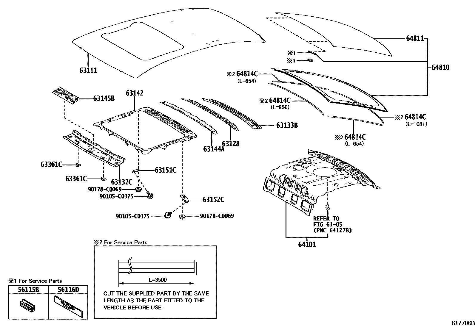 Toyota 56115-30120 parts diagram