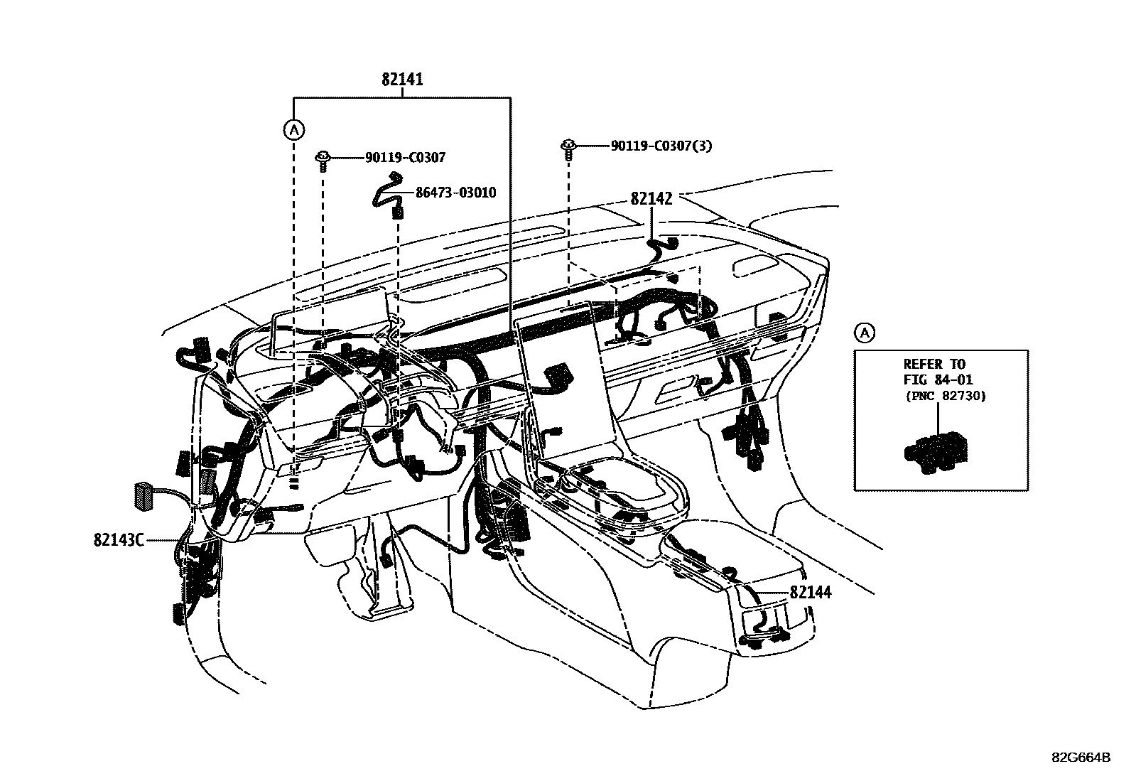 Toyota 8214103070 parts diagram