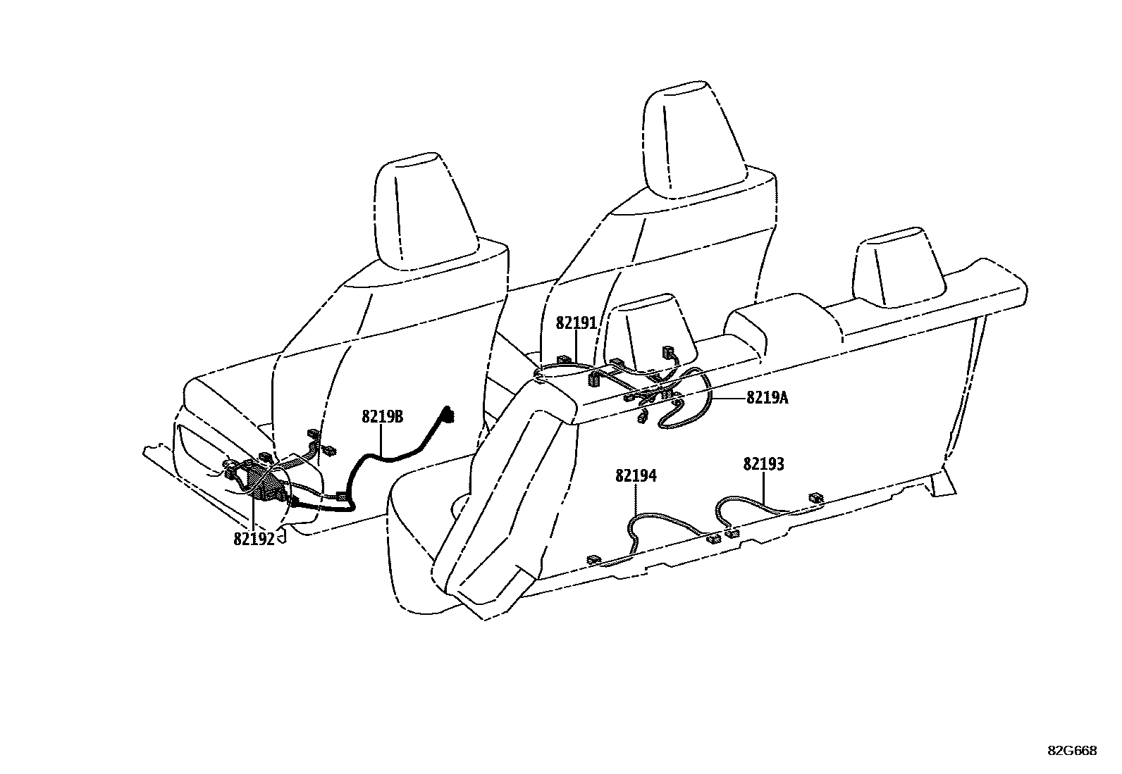 Toyota 821910R120 parts diagram