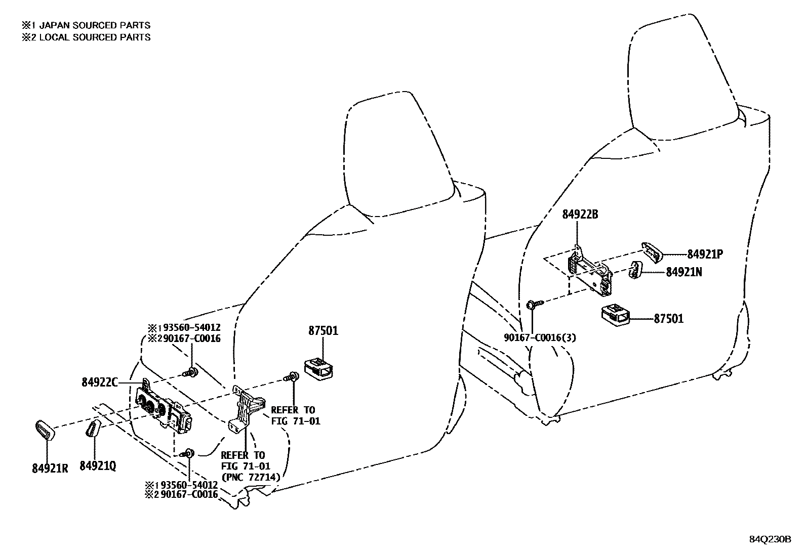 Toyota 849210R060C0 parts diagram