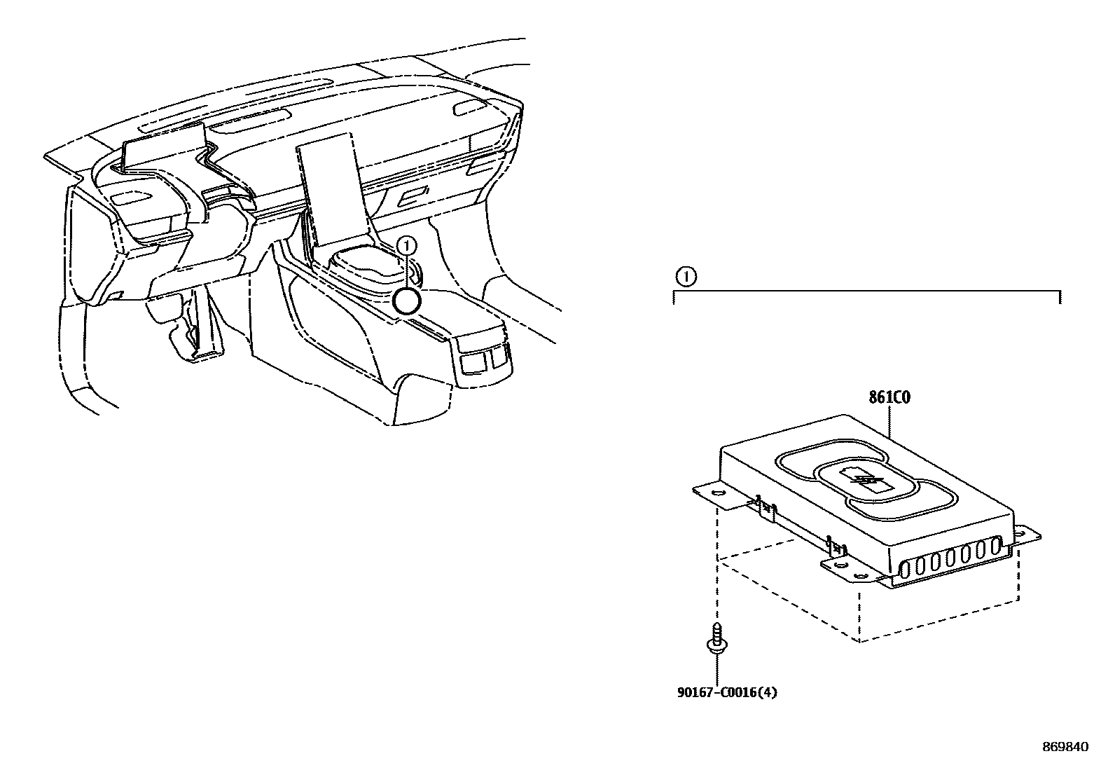 Toyota 861C003010 parts diagram