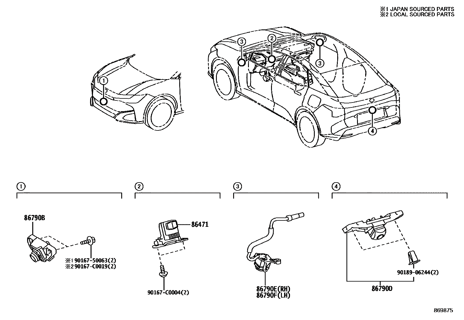 Toyota 8647103020 parts diagram