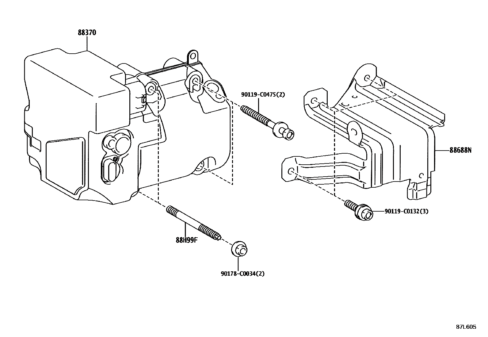 Toyota 8837003020 parts diagram