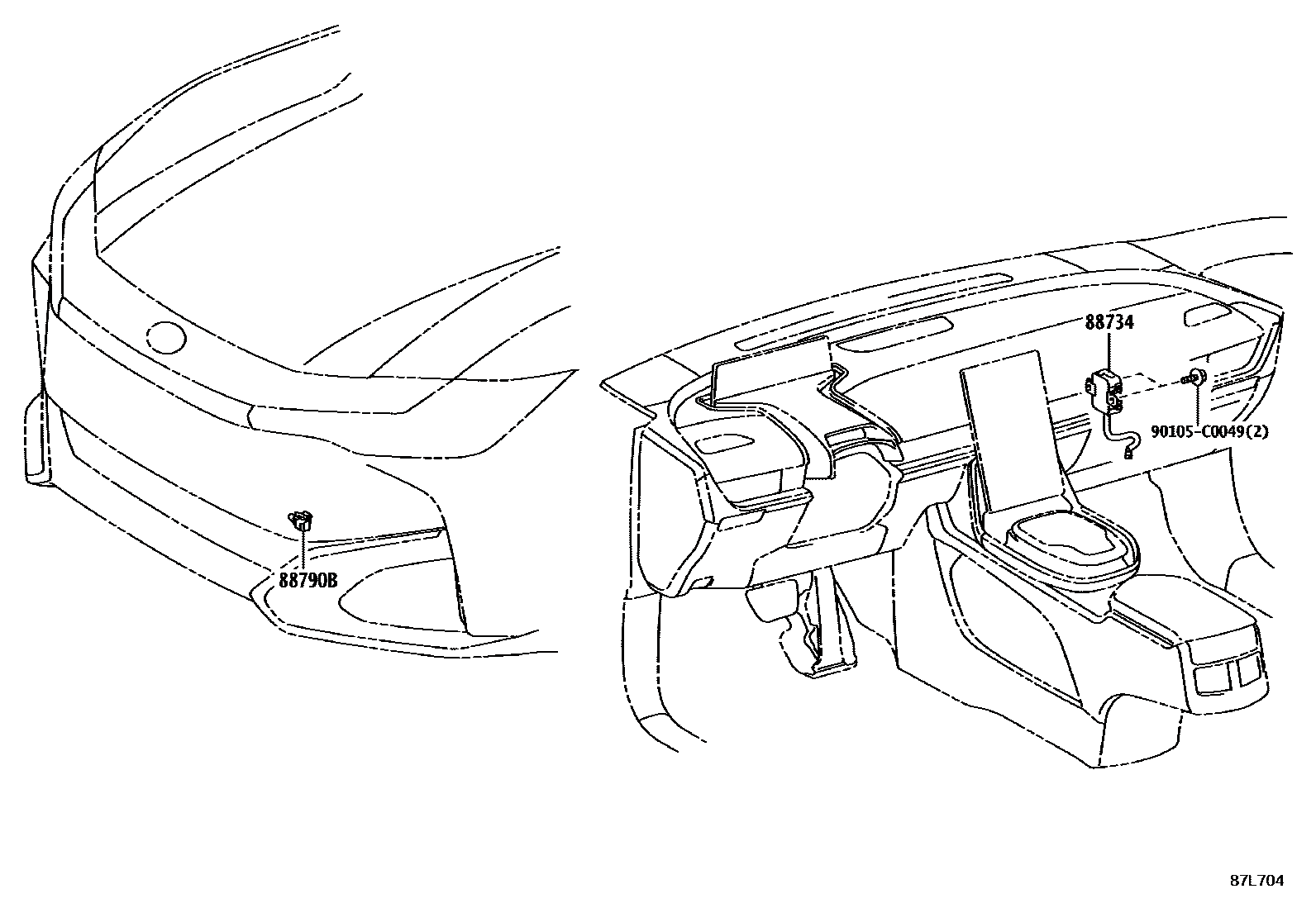 Toyota 8879003010 parts diagram