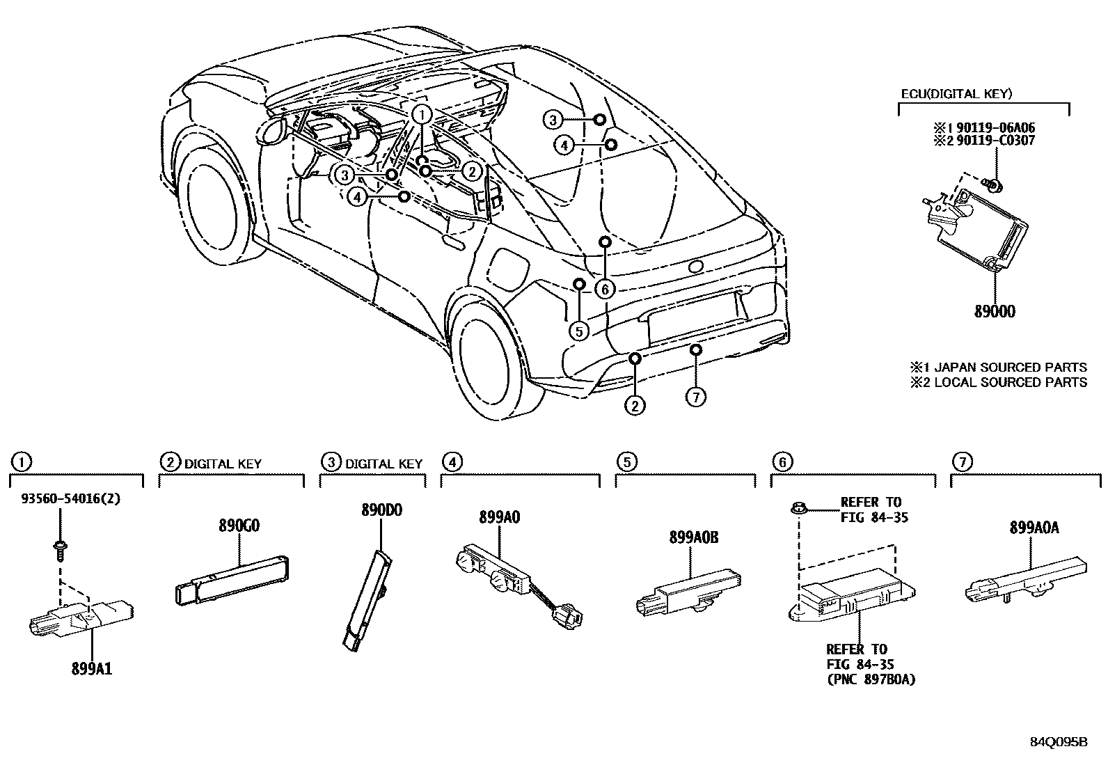 Toyota 8900003010 parts diagram