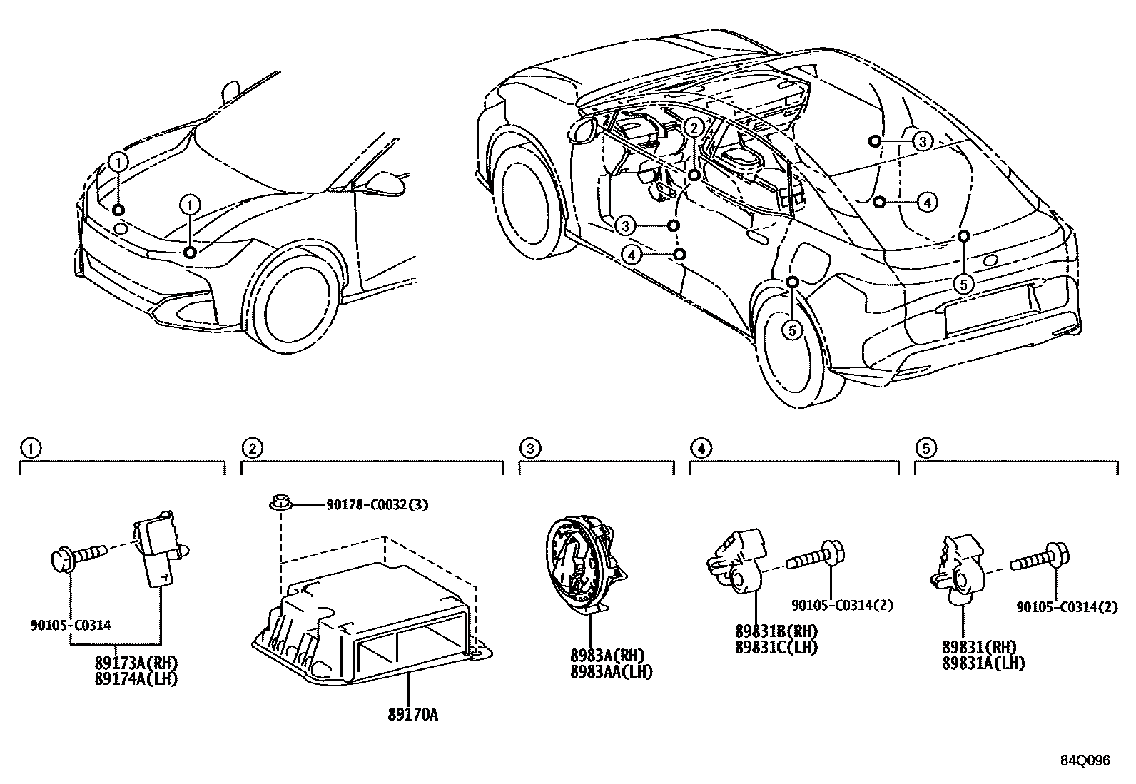 Toyota 8917003010 parts diagram
