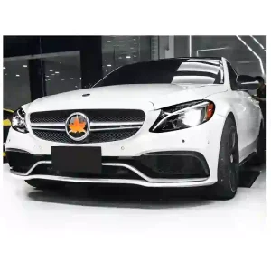 奔驰C级W205 2015-2018改AMG风格格栅前后保险杠总成