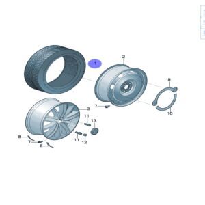 1ED601322MRPI 倍耐力轮胎265/45R20 104T适用于ID6