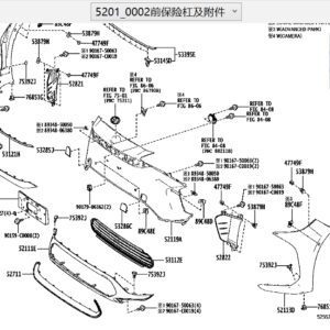 521190R944	前保险杠罩 适用于BZ4X
