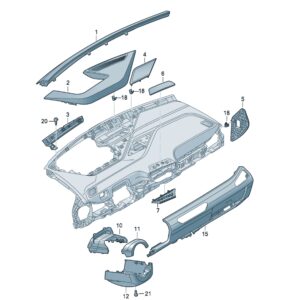 10D 858 189 仪表板护板适用于上汽大众ID.3