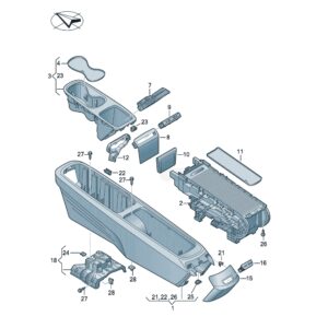 10D 863 475 中控台饮料架固定件适用于上汽大众ID.3