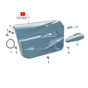 10D867011A 车门饰板适用于上汽大众ID.3