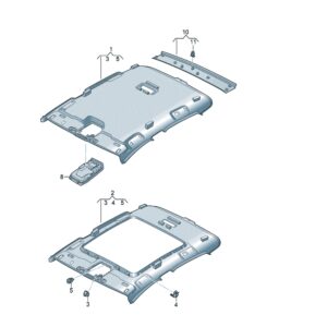 10D867501A 车顶棚适用于上汽大众ID.3