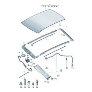 10D877045 全景玻璃天窗 适用于上汽大众ID.3