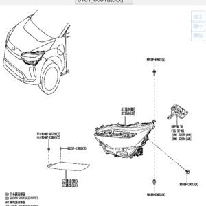 811500R290 大灯适用于丰田BZ4X